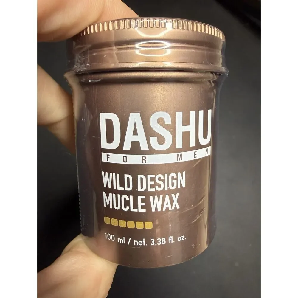 (3) Dashu Hair Wax for Men Wild Design 3.38 fl oz Brown